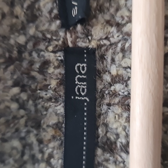 Woman's small Jana brown and beige knit zip up cadigan. - Picture 2 of 7